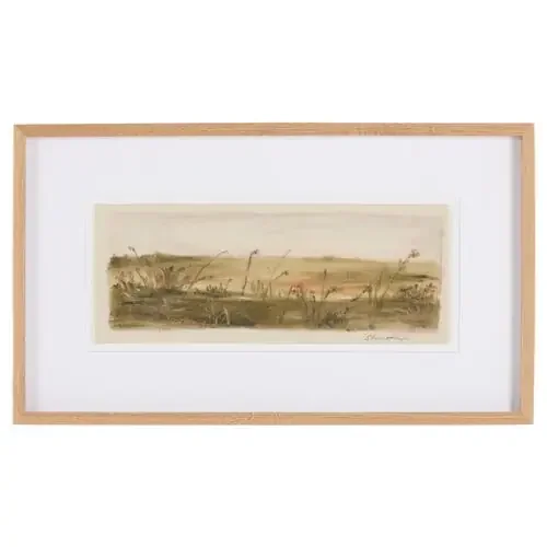 15.5″ x 24″ A New Beginning Framed Painting by Shaina Page, White Oak Frame