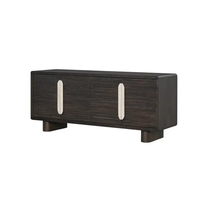 Alder & Tweed – Creighton 74in Sideboard Medium Cinder Wood Finish – AT9122-MCR