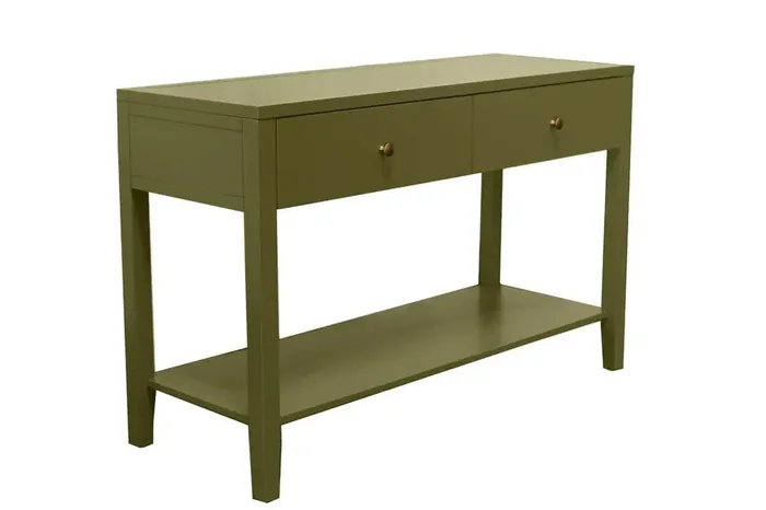 Alpine Furniture – Avery Console Table, Olive Green – 2478GRN-63
