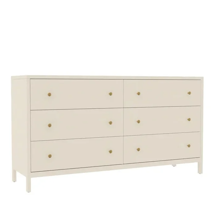 Alpine Furniture – Avery Dresser, Coconut Milk – 2478-03