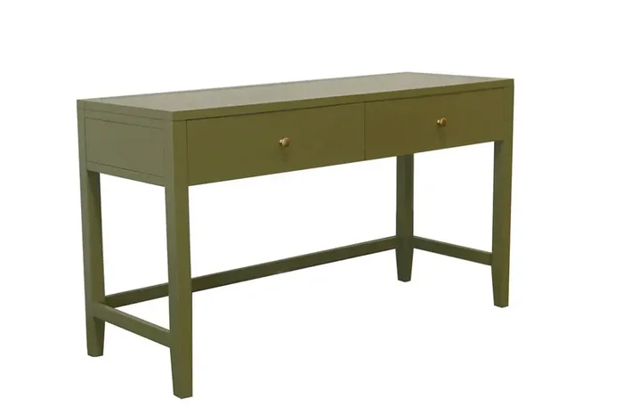 Alpine Furniture – Avery Writing Desk, Olive Green – 2478GRN-65