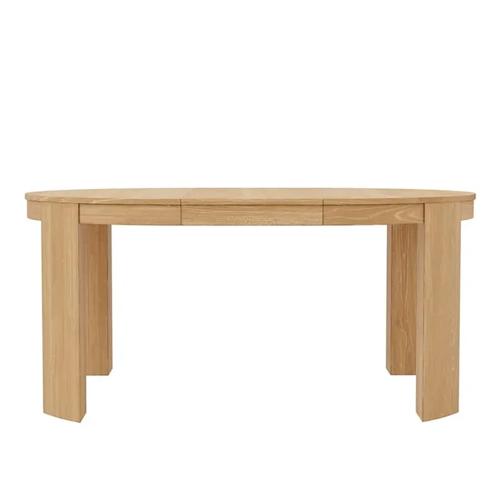 Alpine Furniture – Carter 48in Round Extension Dining Table, Natural – 5979NAT-25
