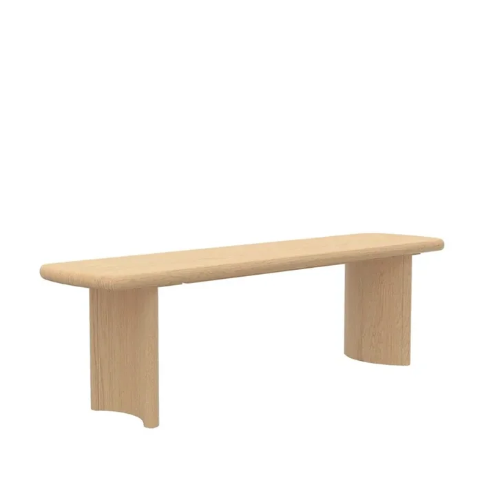 Alpine Furniture – Gabrielle Bench, Light Oak – 4225-03