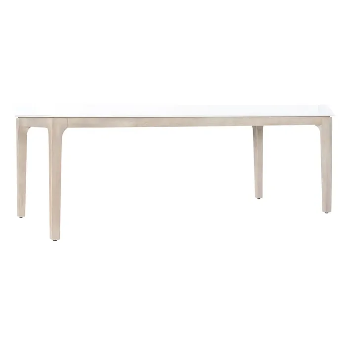 Bernhardt – Marbella Outdoor Dining Table in Matte Shell / Sun-Washed – K2202