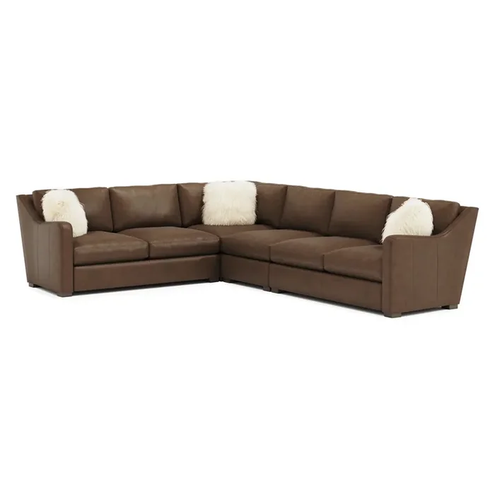 Bernhardt – Ventura Leather Sectional in Brown – K2032