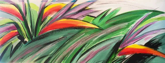 ‘Bird of Paradise Abstract‘, Anne Ormsby
