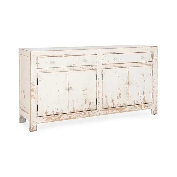 Classic Home – Holden Reclaimed Pine Buffet Sideboard – Worn White – 52004719