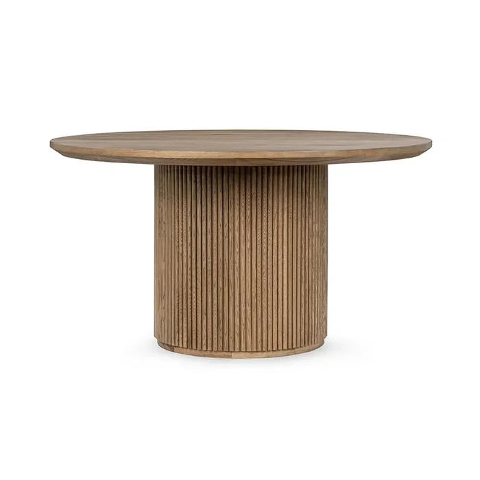 Classic Home – Vander 55in Round Wood Dining Table – Tawny Brown – 51031739