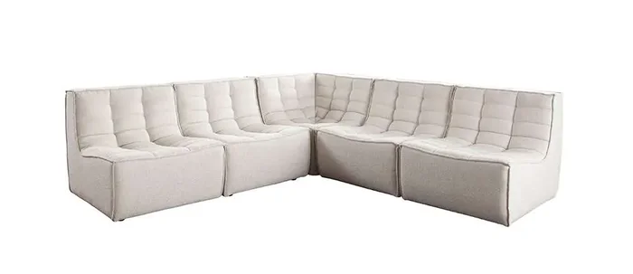 Diamond Sofa – Marshall 5PC Corner Modular Sectional w/ Scooped Seat
