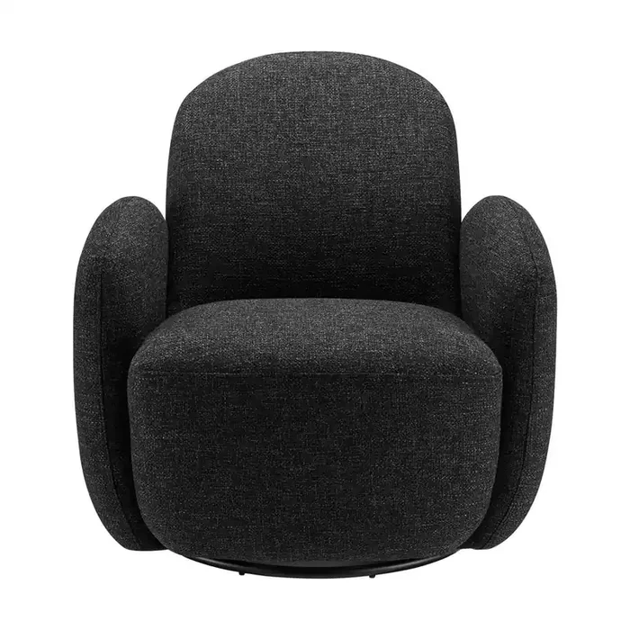 Euro Style – Brody Swivel Lounge Chair, Black – 94280-BLK