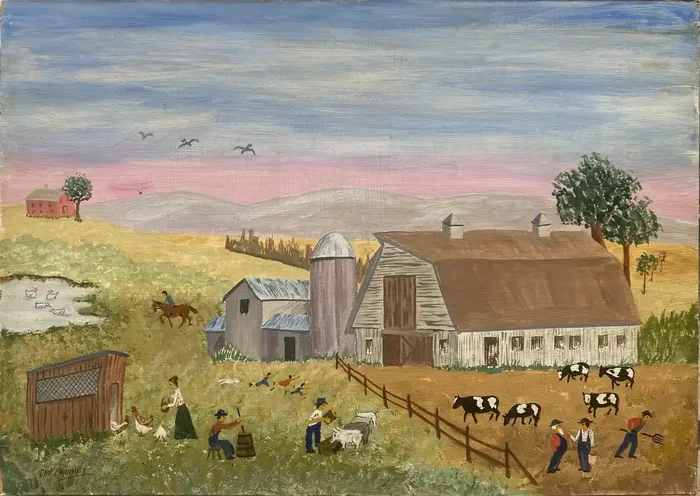 ‘Farm at Sunset‘ by Dan Fahrney