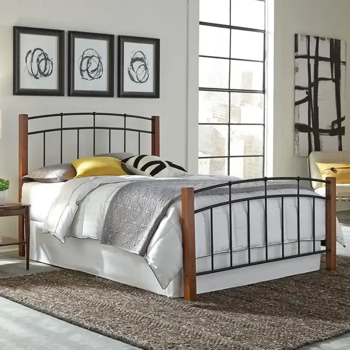 Fashion Bed Group – Benson Complete Queen Bed with Frame – B91A45