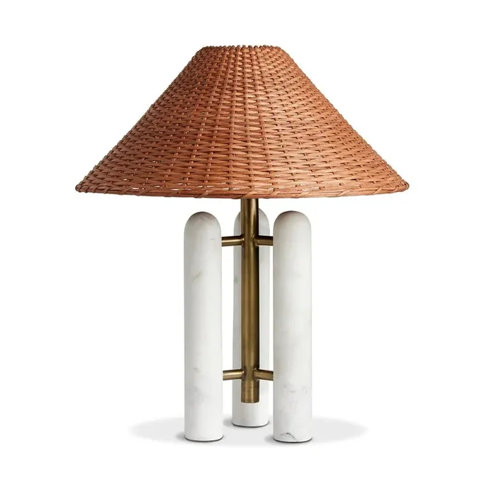 Four Hands – Asher – Medici Table Lamp – Charcoal and White Marble – 233066-005