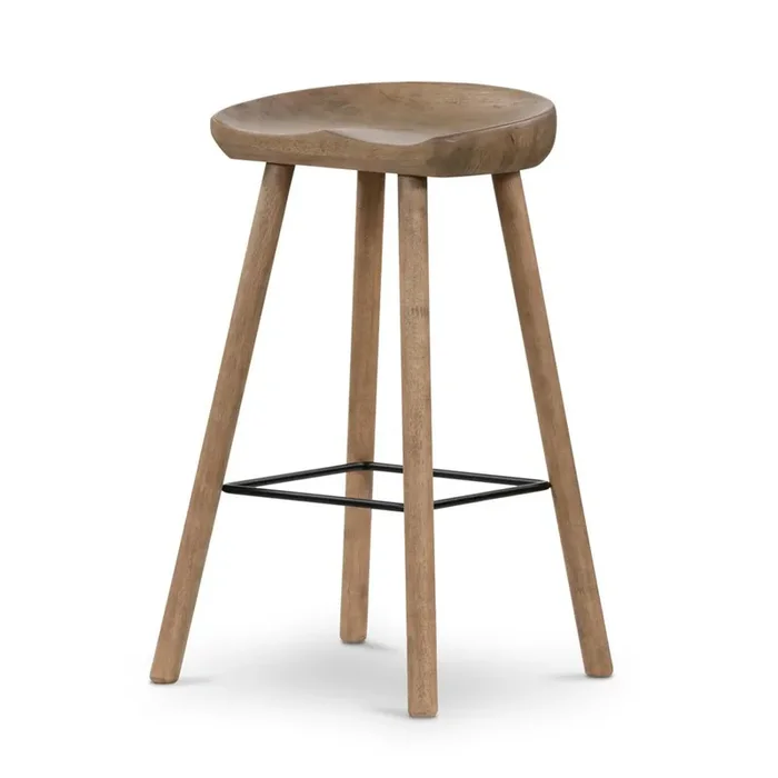 Four Hands – Belfast – Barrett Bar Stool – Natural Matte – 107660-006