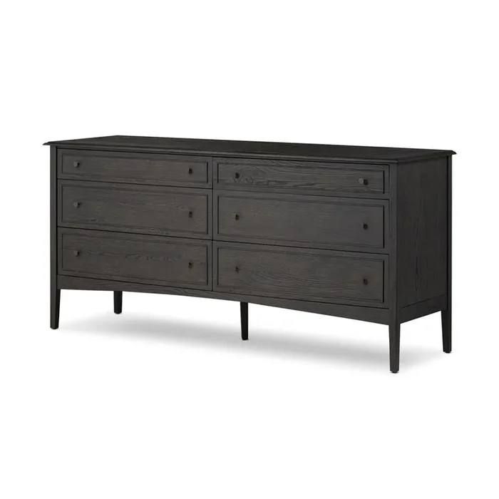 Four Hands – Bolton – Maggie 6 Drawer Dresser – Smoked Black Oak Veneer – 246648-002