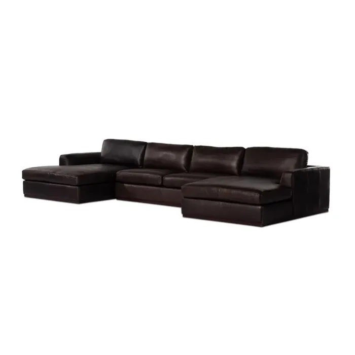 Four Hands – Centrale – Colt 3-Piece U Sectional – Heirloom Cigar – 237311-005