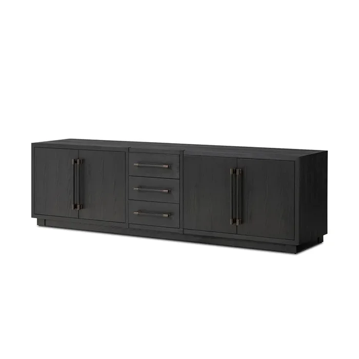 Four Hands – Delft – Adolfo Media Console – Modern Black Ash – 243772-001
