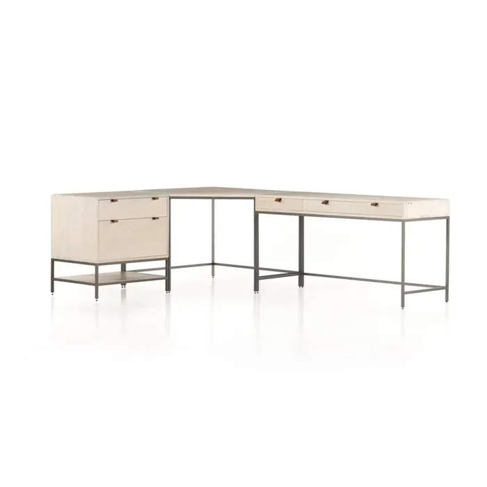 Four Hands – Fulton – Trey Filing Cabinet Desk System – Dove Poplar – 107322-003