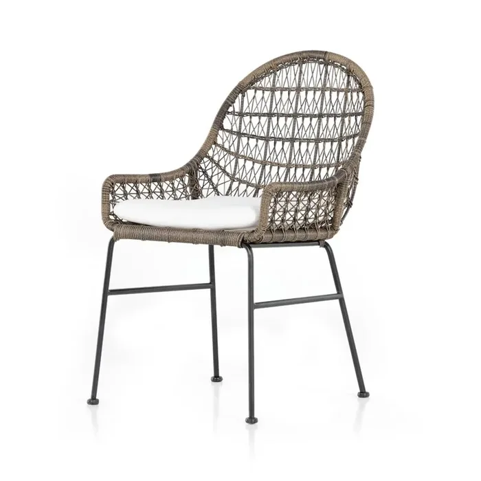 Four Hands – Grass Roots – Bandera Outdoor Woven Dining Chair – Stinson White – 232553-001