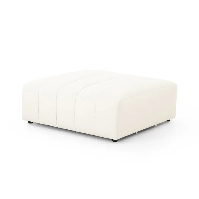 Four Hands – Grayson – Build Your Own Langham Channeled Sectional – Ottoman -Fayette Cloud – 105757-006