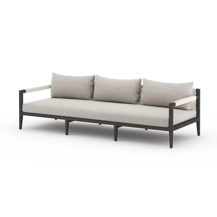 Four Hands – Solano – Sherwood Outdoor Sofa, Bronze – Venao Grey – 223340-007