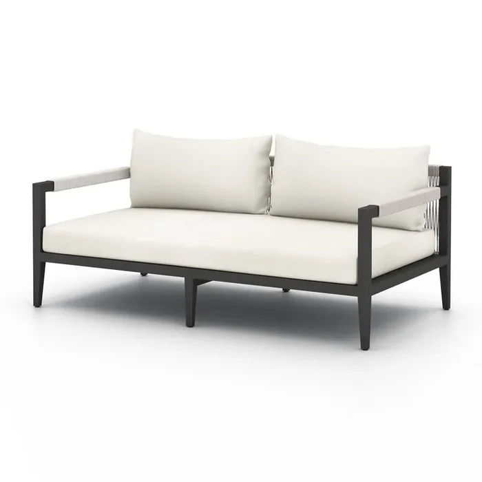 Four Hands – Solano – Sherwood Outdoor Sofa, Bronze – Venao Ivory – 223329-018