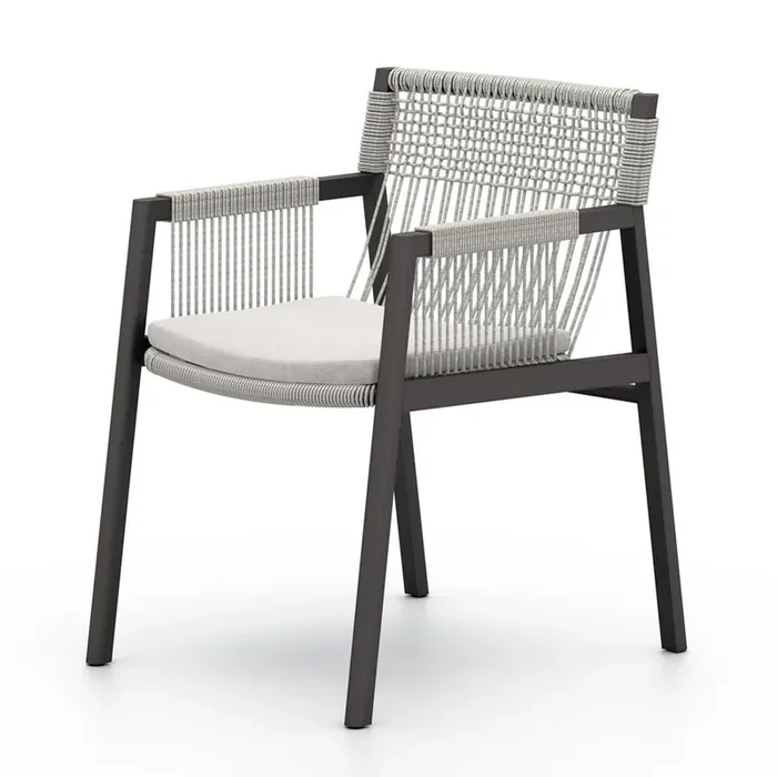 Four Hands – Solano – Shuman Outdoor Dining Chair – Venao Grey – 224961-001
