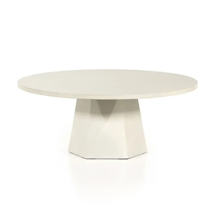 Four Hands – Thayer – Bowman Outdoor Coffee Table – White Concrete – 105440-003