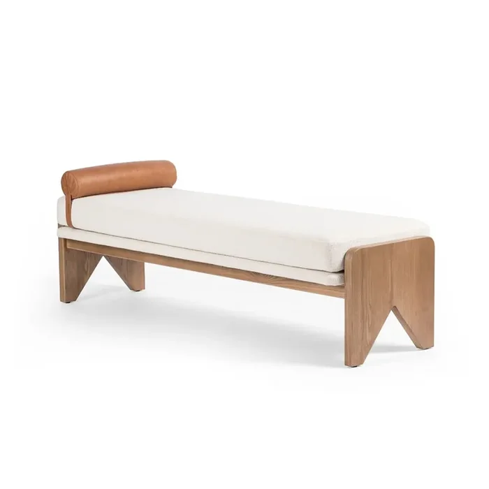 Four Hands – Westgate – Conlen Accent Bench – Gibson White – 233678-001