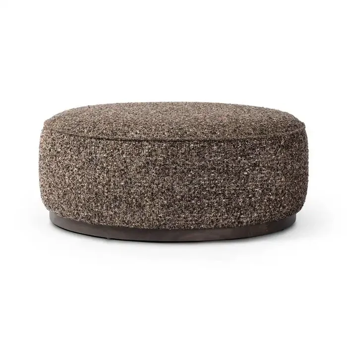 Four Hands – Westgate – Sinclair Large Round Ottoman – Ivan Granite – 106119-018