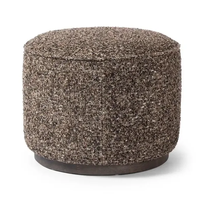 Four Hands – Westgate – Sinclair Round Ottoman – Ivan Granite – 106074-018