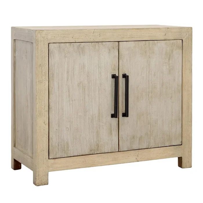 Henry & Mason – Elliot Reclaimed Pine Wood 2 Door Sideboard in a Light Warm Wash Finish – DV7452
