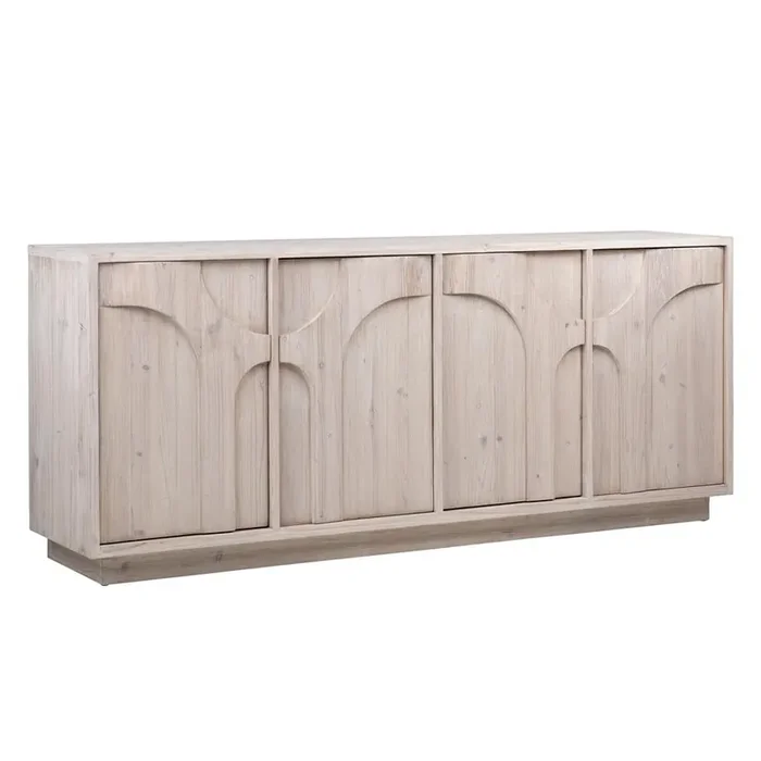 Henry & Mason – Olliston Reclaimed Pine Wood Sideboard in Brushed Natural Finish – DV7062