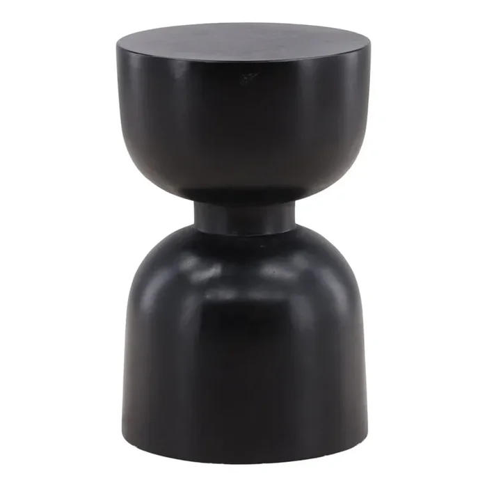 Henry & Mason – Pianti Black Lightweight Concrete Side Table – DV7290