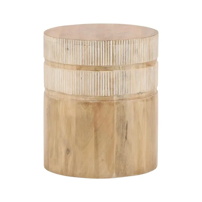 Henry & Mason – Quintari Natural Mango Wood End Table – DV7645