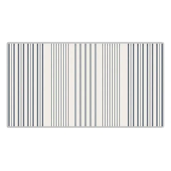 Honeybloom Cook N’ Comfort Light Blue & Ivory Striped Anti-Fatigue Kitchen Mat, 20×39