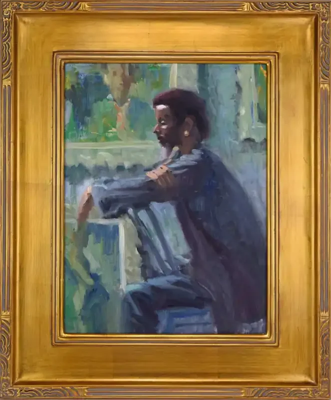 Impressionist Black Portrait by Barton