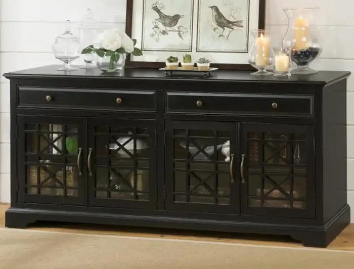 Jofran – Craftsman Antique Black 70in Media Unit – 275-9