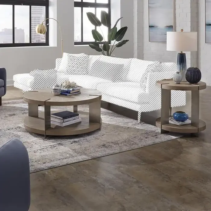 Liberty Furniture – Harlow 3 Piece Set in Sandstone & Satin Nickel – 754-OT-3PCS