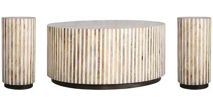 Parker House – Crossings – Downtown Cocktail Table with 2 Chairside Tables – DOW-3PC-11-16