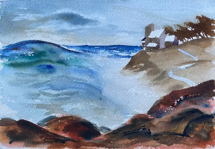 ‘Post Impressionist Seascape‘