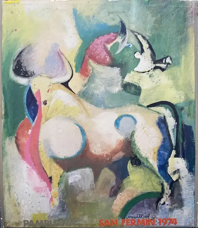 ‘Running of the Bulls‘, Pamplona Poster