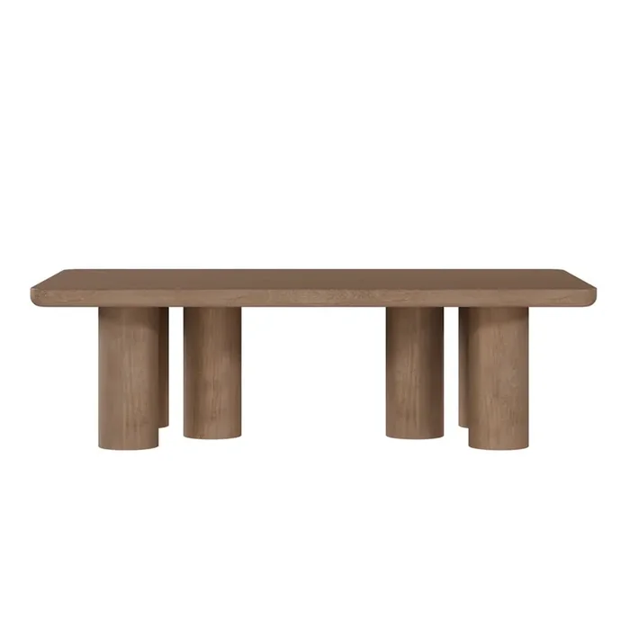 Salted Oak – Presidio Oak Veneer Contempory 54in Coffee Table – STO3407-WMO