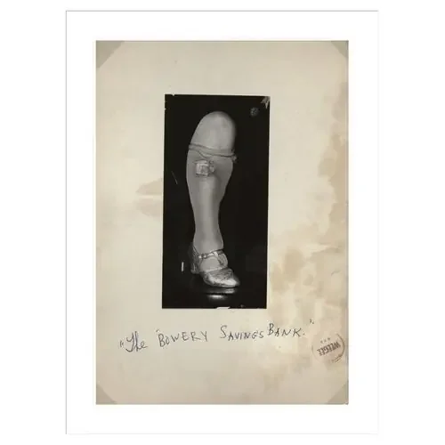 [The Bowery Savings Bank] by Weegee Framed Print
