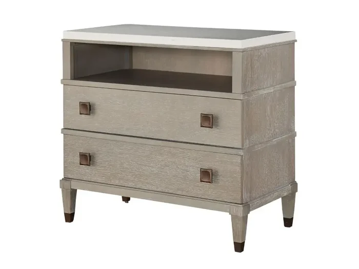 Universal Furniture – Playlist Two Drawer Nightstand in Smoke on the Water – 507A351