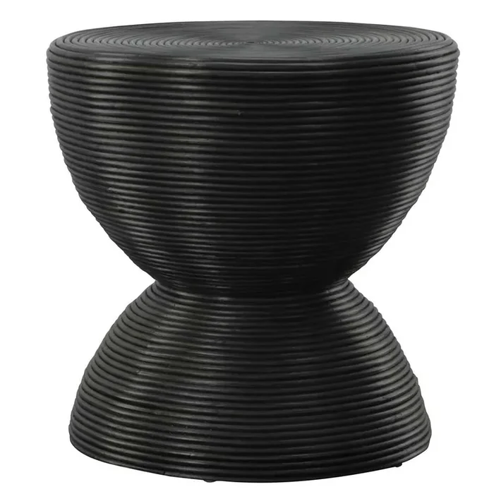 Uttermost – Bongo Black Rattan Side Table – 22899