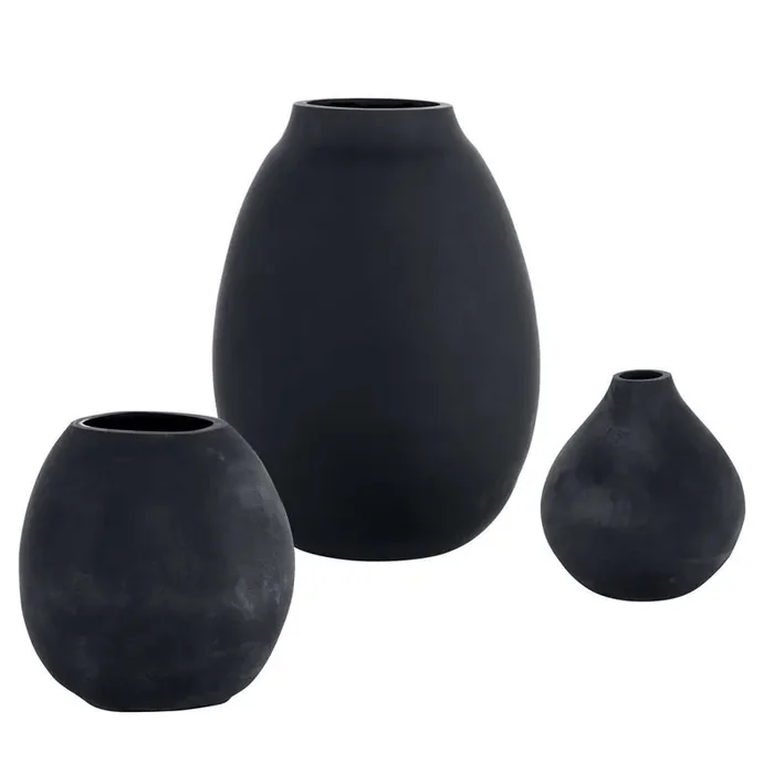 Uttermost – Hearth Matte Black Vases, Set/3 – 18068
