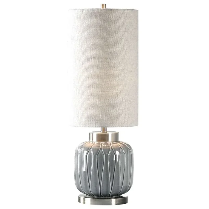 Uttermost – Zahlia Aged Gray Ceramic Lamp – 29559-1