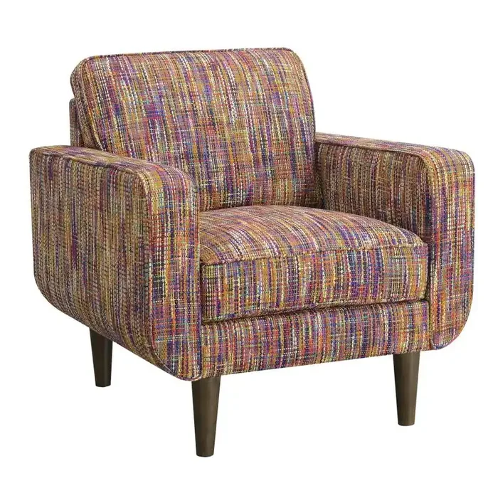 Wallace & Bay – Holland Confetti Accent Chair with Textured Upholstery And Wood Legs – U510412