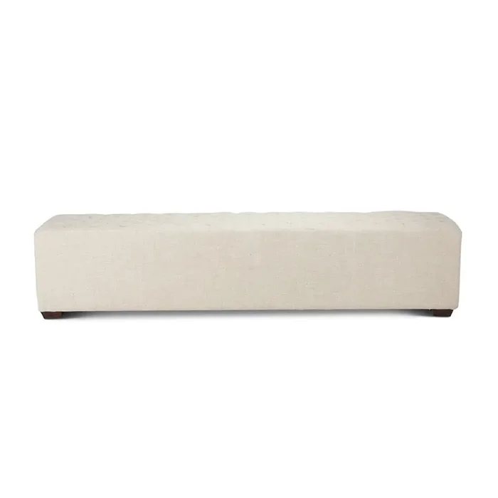 World Interiors – Arabella 79″ Bench in Beige Linen – ZWAA138